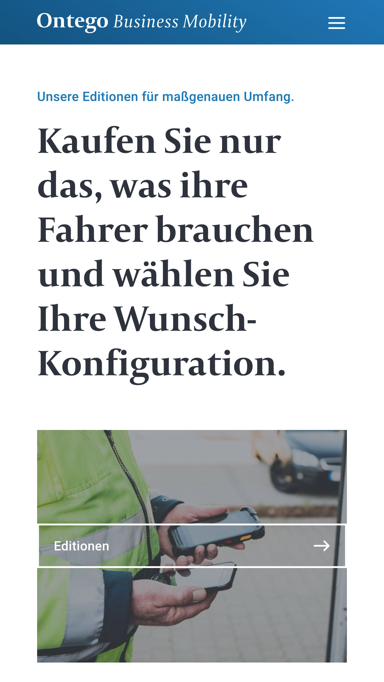 Feature Page Mobile Preview